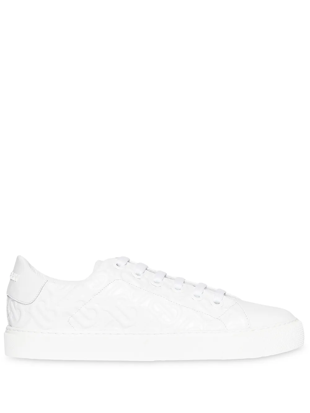 burberry monogram leather sneakers