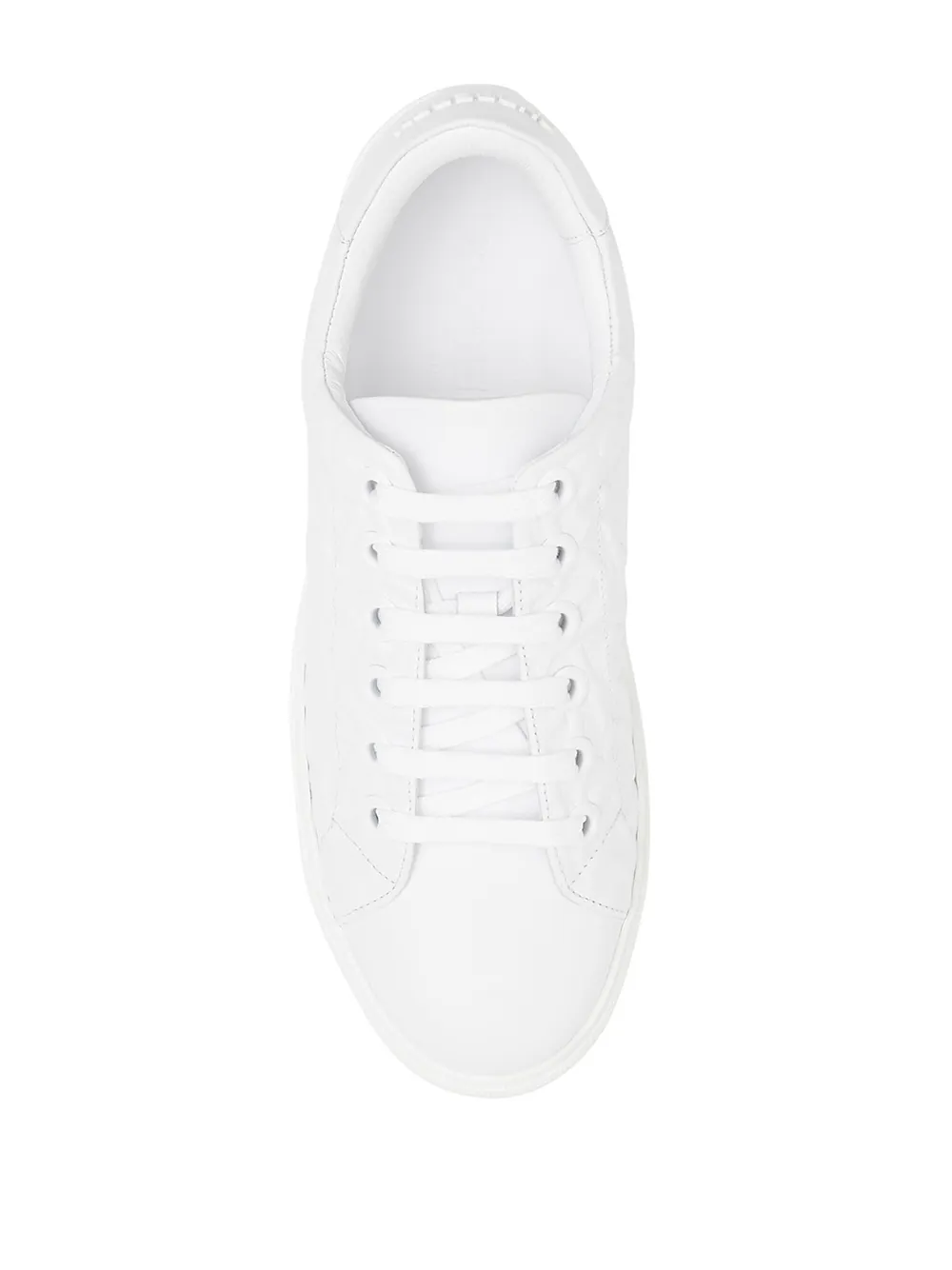 burberry monogram leather sneakers