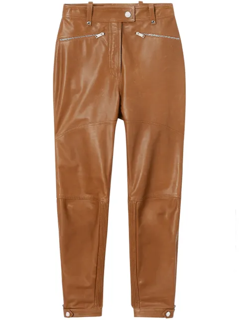 burberry leather trousers