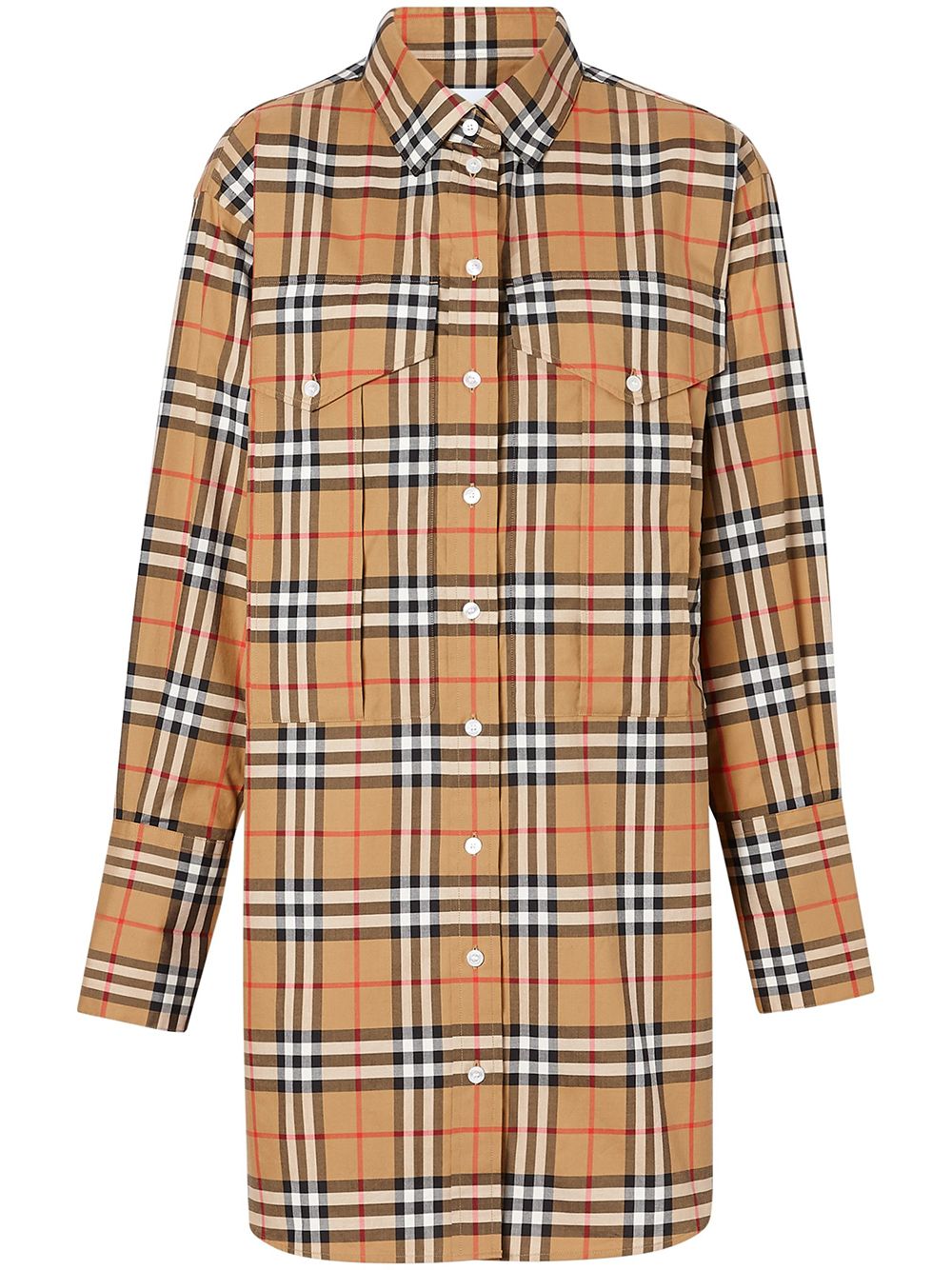 фото Burberry рубашка оверсайз в клетку Vintage Check