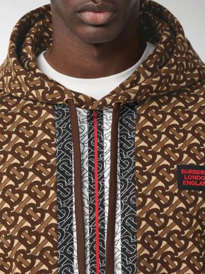 burberry monogram print hoodie