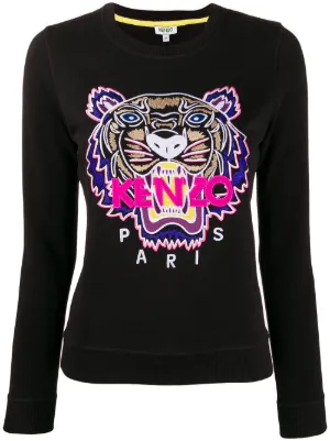 black and pink kenzo jumper