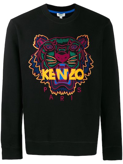 Kenzo embroidered tiger black MODES