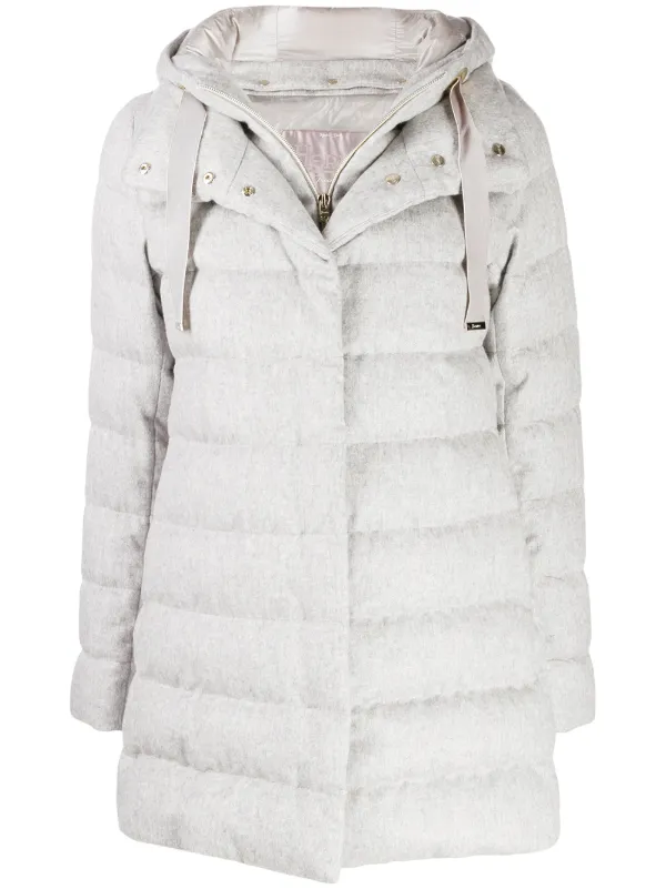 grey padded coat