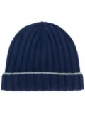 Brunello Cucinelli ribbed beanie - Blue