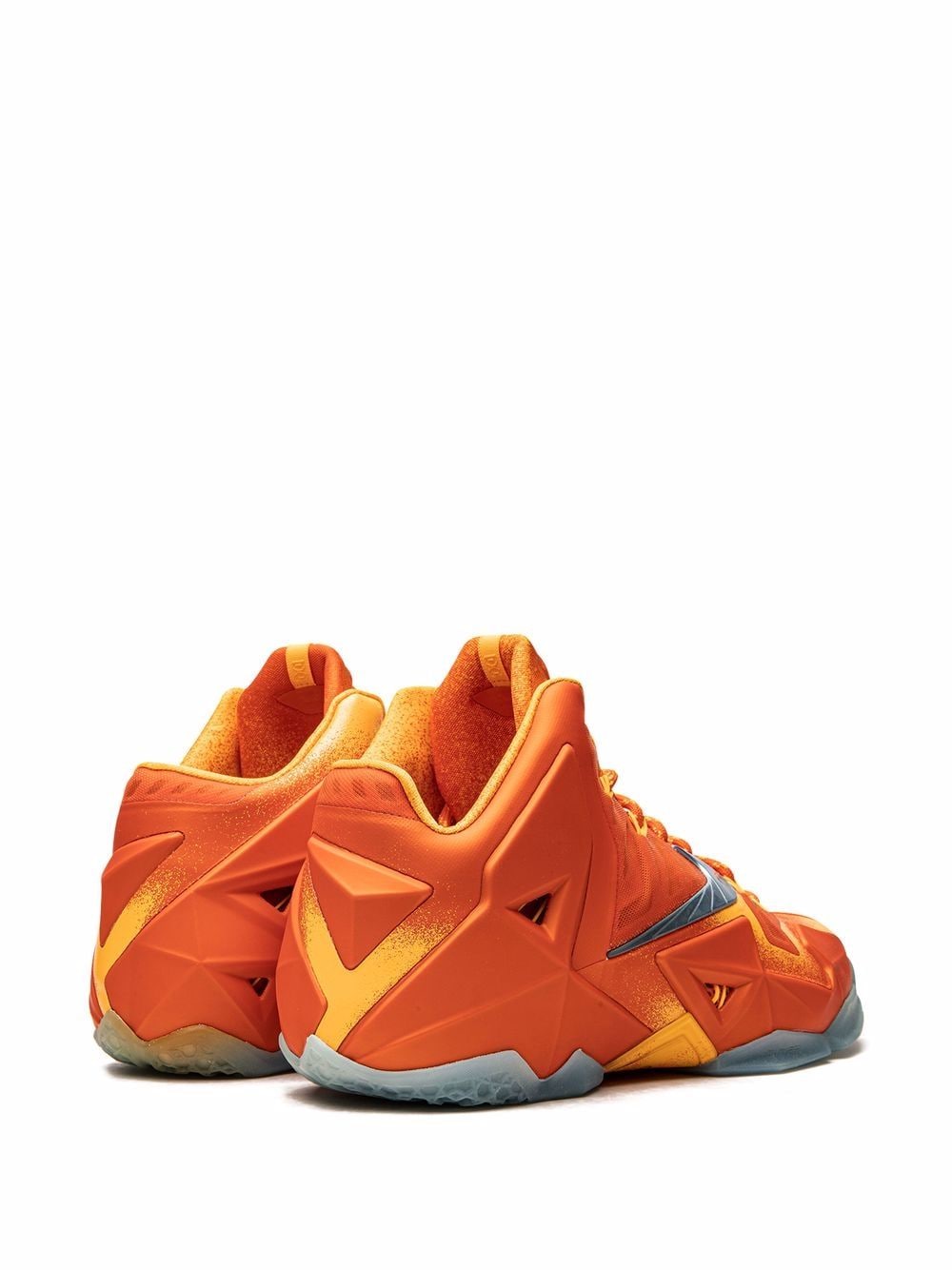 Shop Nike Lebron 11 Preheat Sneakers In Orange