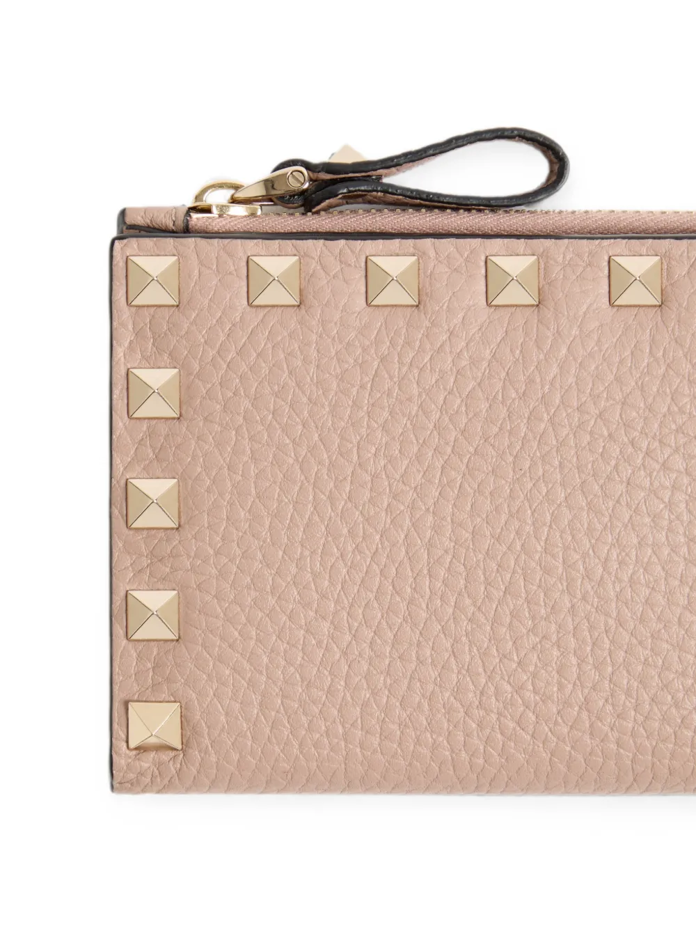 小物 Valentino wallet Valentino Garavani Rockstud Grainy Calfskin Cardholder With Zip
