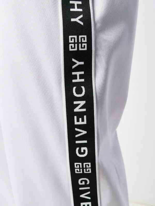givenchy logo stripe track pants