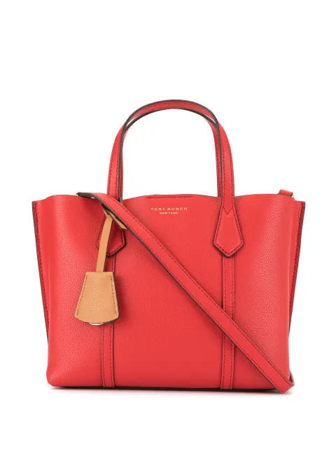 Click to view more detailed imagery on our partner's website Tory Burch Perry Multicolor Leather Tote Bag In Red