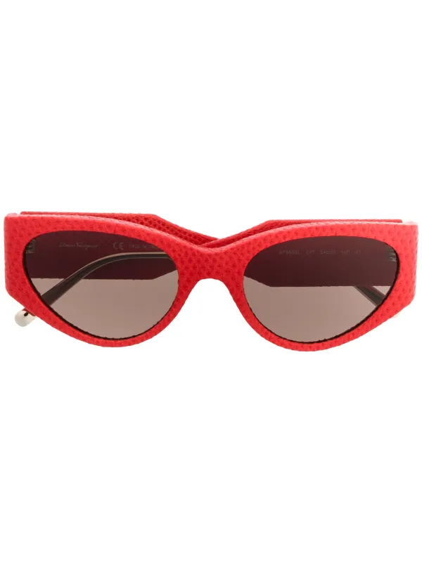 Ferragamo Eyewear オーバーサイズ サングラス | レッド