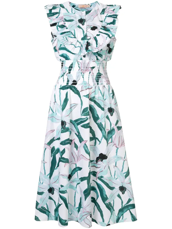 tory burch ruffle dress
