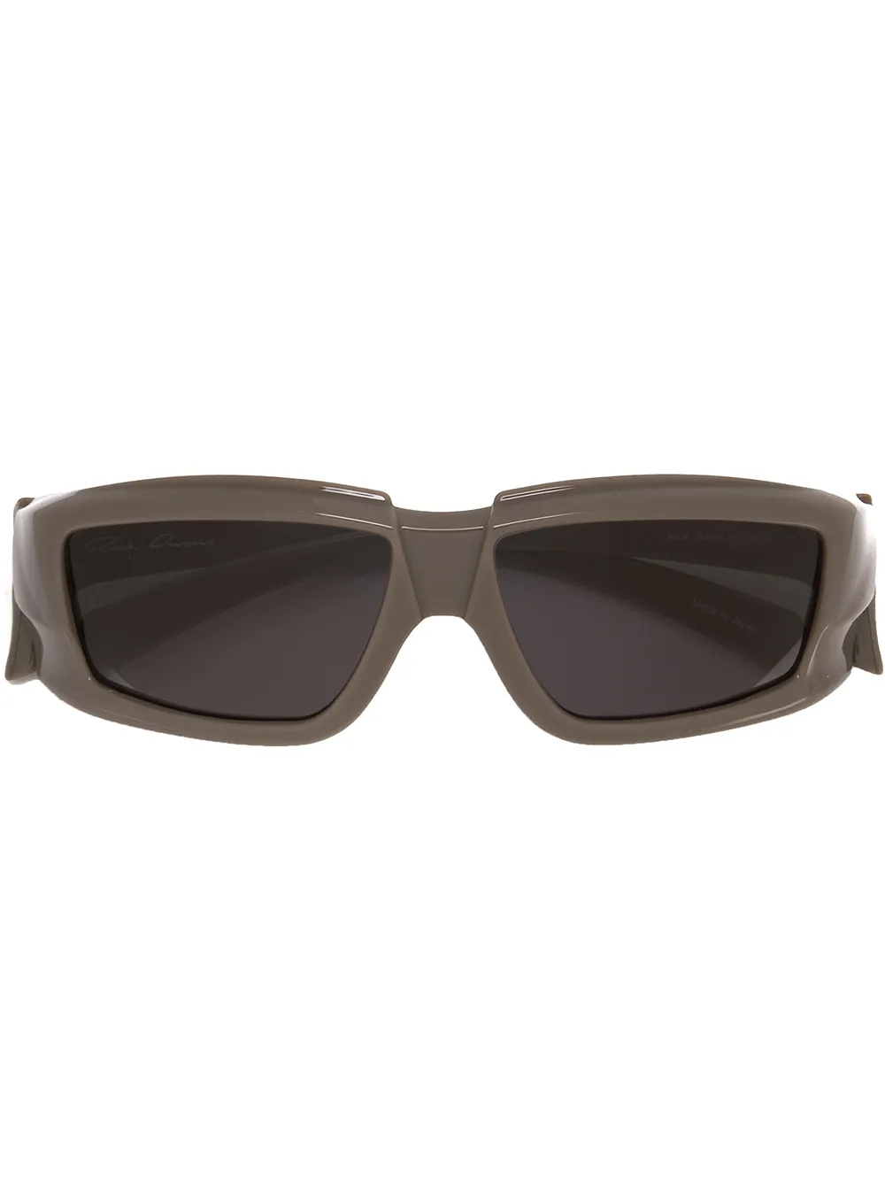 

Rick Owens lentes de sol con armazón rectangular - Gris