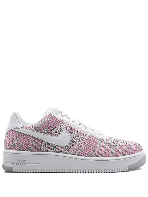 af1 flyknit low white