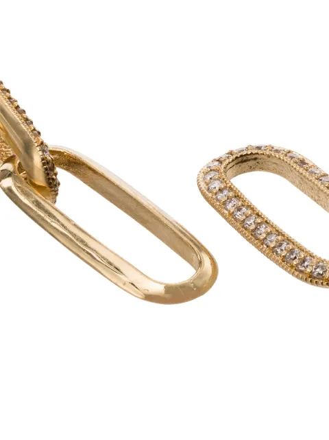 LIZZIE MANDLER FINE JEWELRY 18KT GOLDHÄNGEOHRRINGE MIT DIAMANTEN