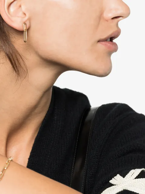 LIZZIE MANDLER FINE JEWELRY 18KT GOLDHÄNGEOHRRINGE MIT DIAMANTEN