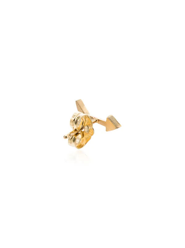 Lizzie Mandler ピアス ゴールド 18K LIZZIE MANDLER/リジーマンドラー】Small Crescent Hoop ピアス