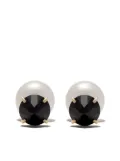 TASAKI 18kt yellow gold Collection Line refined rebellion black spinel earrings