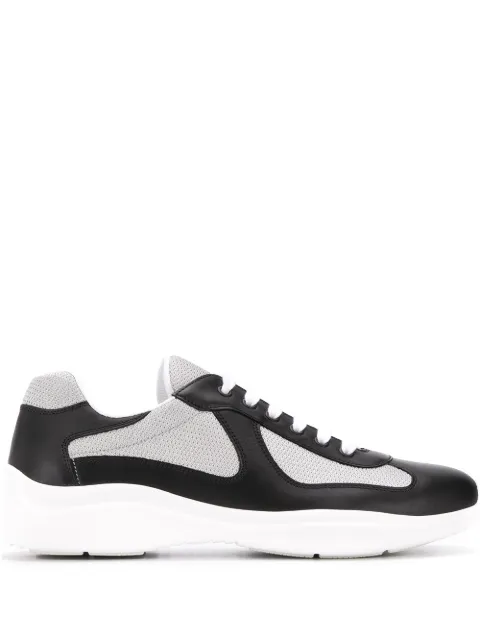prada panelled low top sneakers