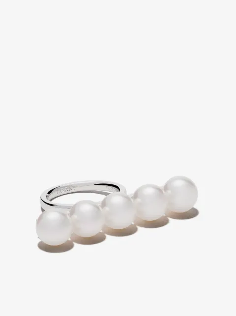 TASAKI 18kt white gold Balance signature ring