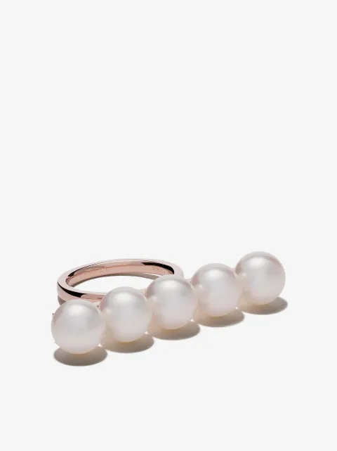 TASAKI 18kt rose gold Balance signature ring