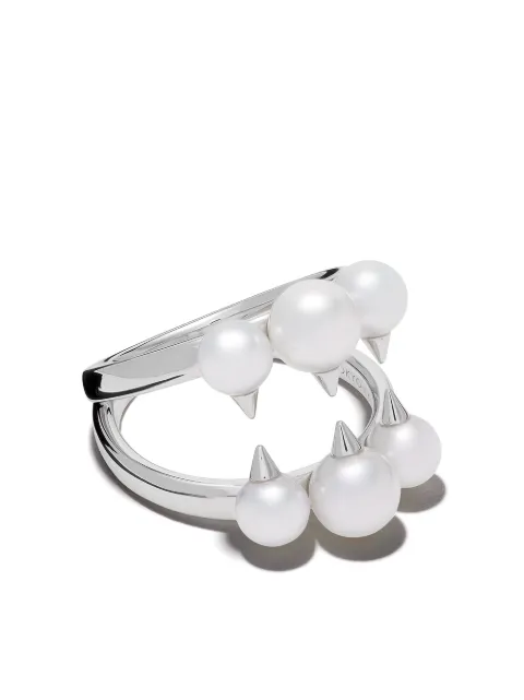 TASAKI 18kt white gold Danger signature ring