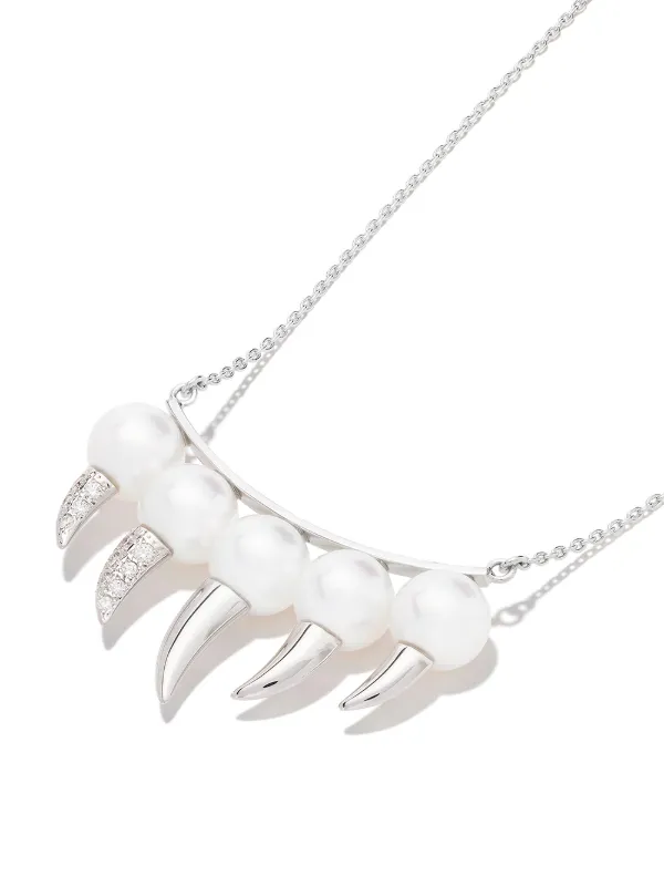 国内で当店のみ 666999 - Fangs & Forge double chain necklace Sterling_925_Silver_Wolf_Fang_