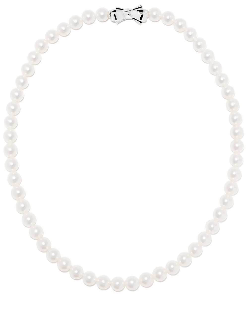 collier ras-de-cou orné de perles Akoya