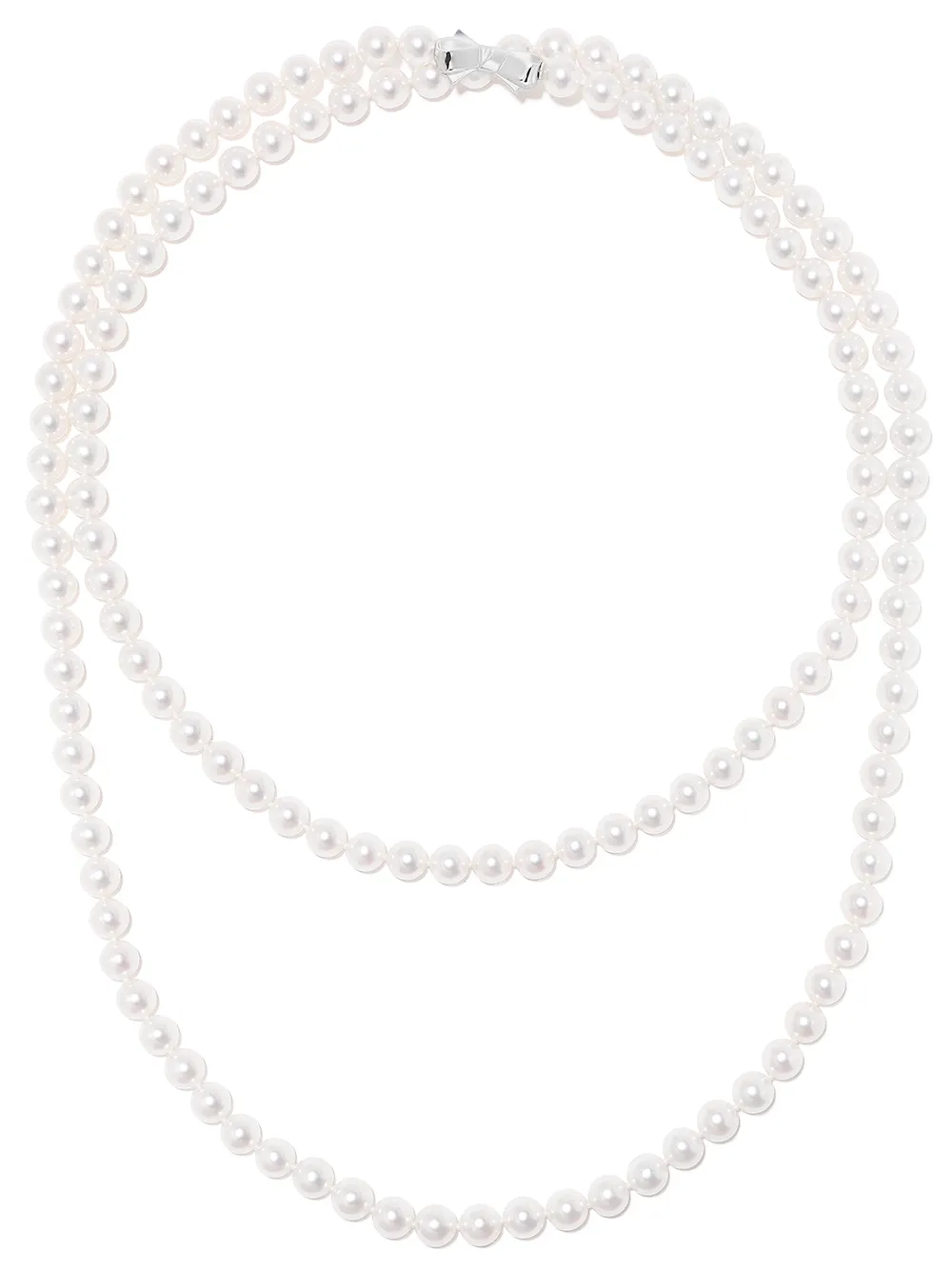 collier en or blanc 18ct orné de perles Akoya