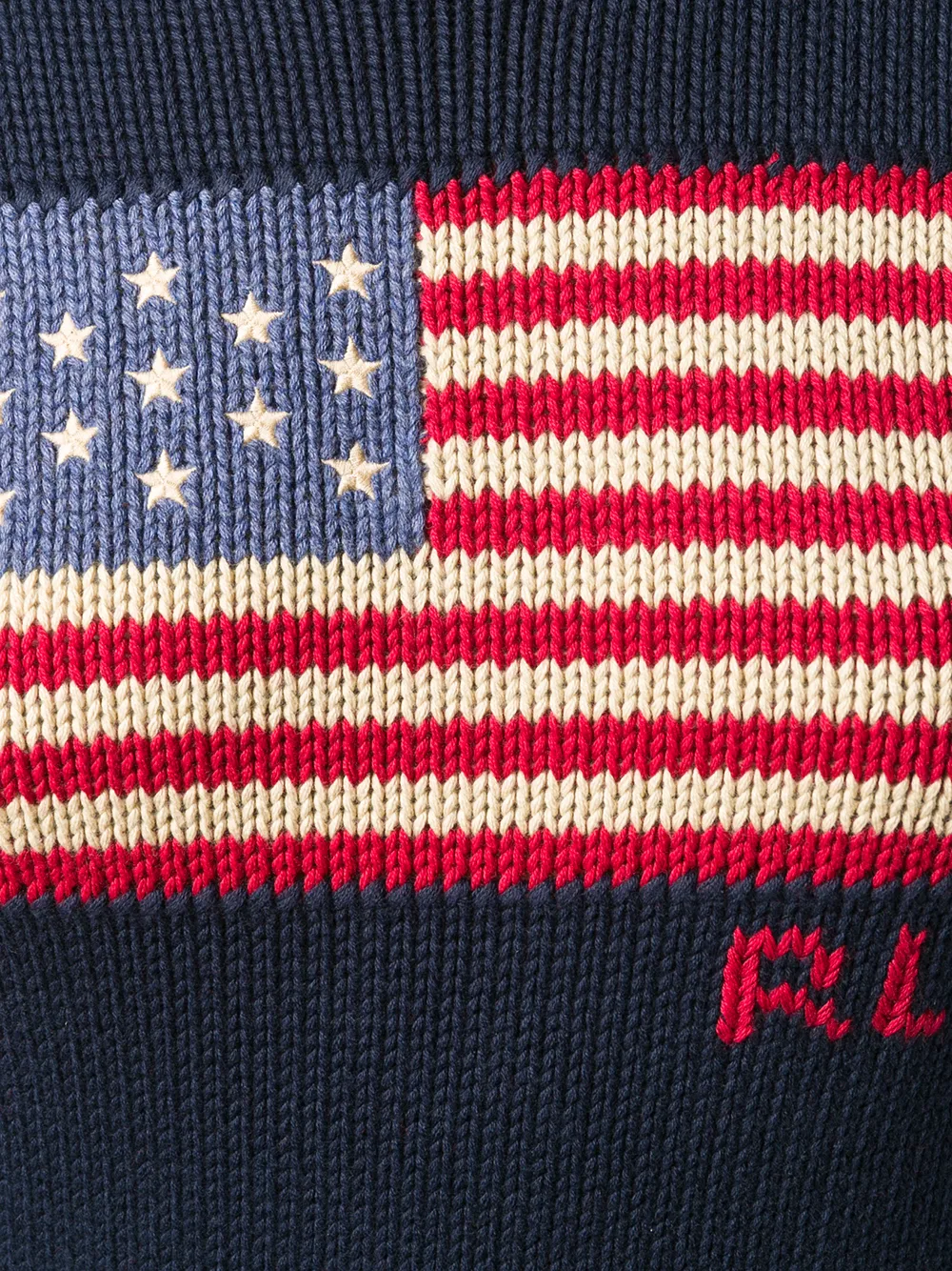 Polo Ralph Lauren Trui met VS vlag Blauw