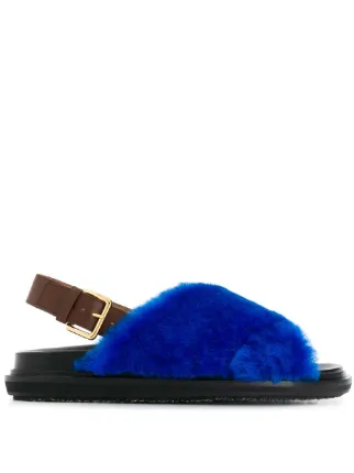 marni shearling sandals