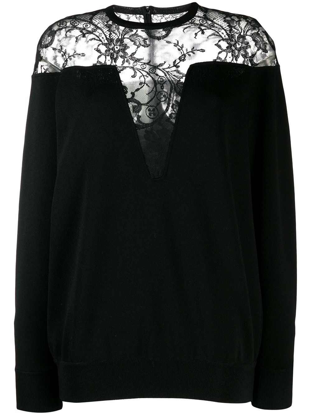 фото Givenchy свитер с кружевными вставками