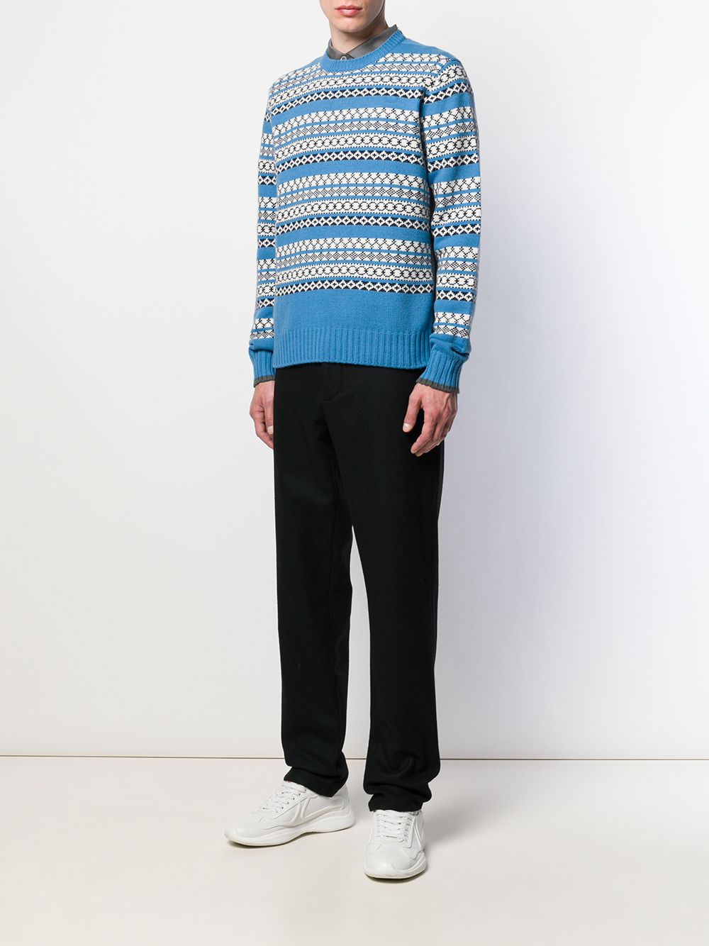 Prada Argyle Pattern Jumper - Farfetch