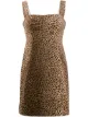 الصورة 1 من Dolce & Gabbana Pre-Owned فستان كلاسيكي بطبعة جلد الفهد