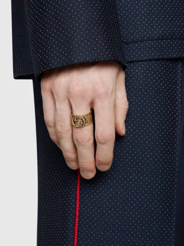 gucci interlocking g ring mens