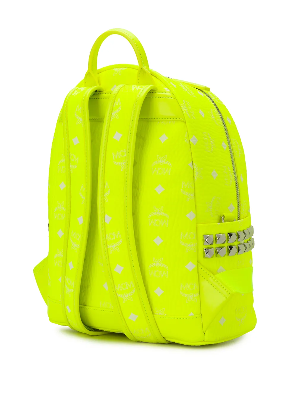 mcm neon backpack