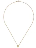 Wouters & Hendrix Gold 18kt gold chiseled heart pendant necklace - YELLOW GOLD