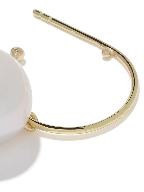 Wouters & Hendrix Gold パール フープピアス 18Kイエロー