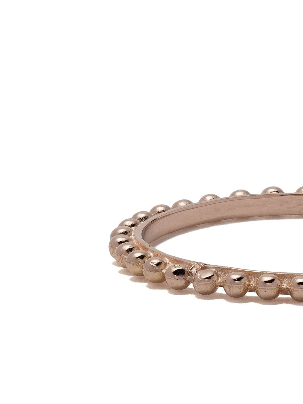 Shop Wouters & Hendrix Gold 18kt Rose Gold Ball Chain Ring In Pink Gold