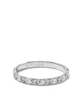 Wouters & Hendrix Gold 18kt white gold Snail Diamond Chain ring - Silver