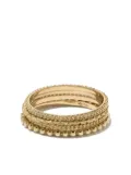 Wouters & Hendrix Gold 18kt gold four rings set - Metallic