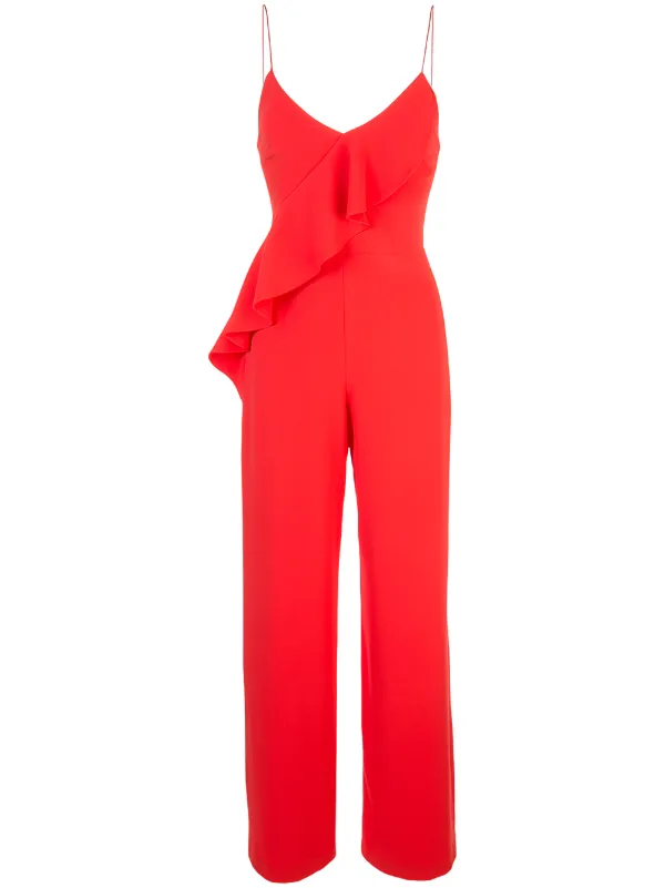 alice and olivia red jumpsuit