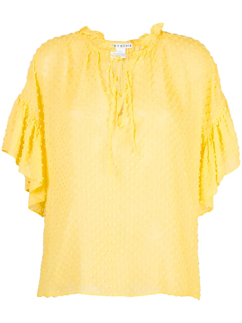 Alice+Olivia туника Julius с оборками
