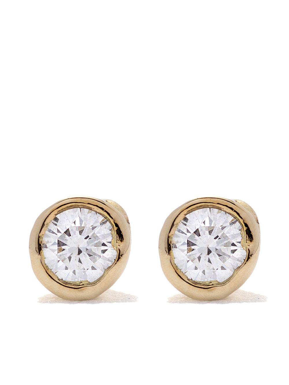 Shop Wouters & Hendrix Gold 18kt Diamond Stud Earrings In Yellow Gold