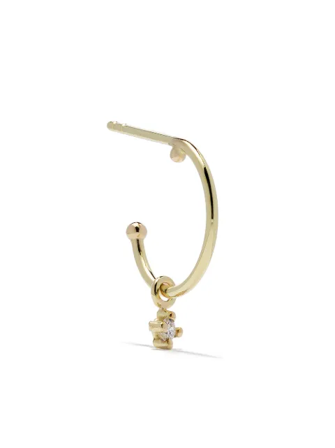 Wouters & Hendrix Gold arete estilo arracada en oro de 18kt con diamantes