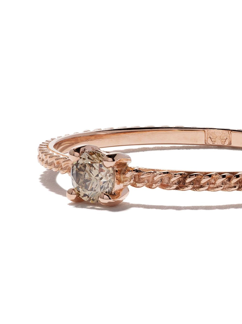 Shop Wouters & Hendrix Gold 18kt Gold Diamond Uzerai Exclusive Ring In Pink Gold