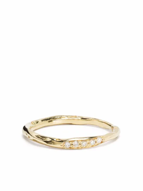Bague en 18ct ornée de diamants - Wouters & Hendrix Gold - Modalova