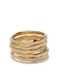 Wouters & Hendrix Gold 18kt yellow gold Diamond set of rings