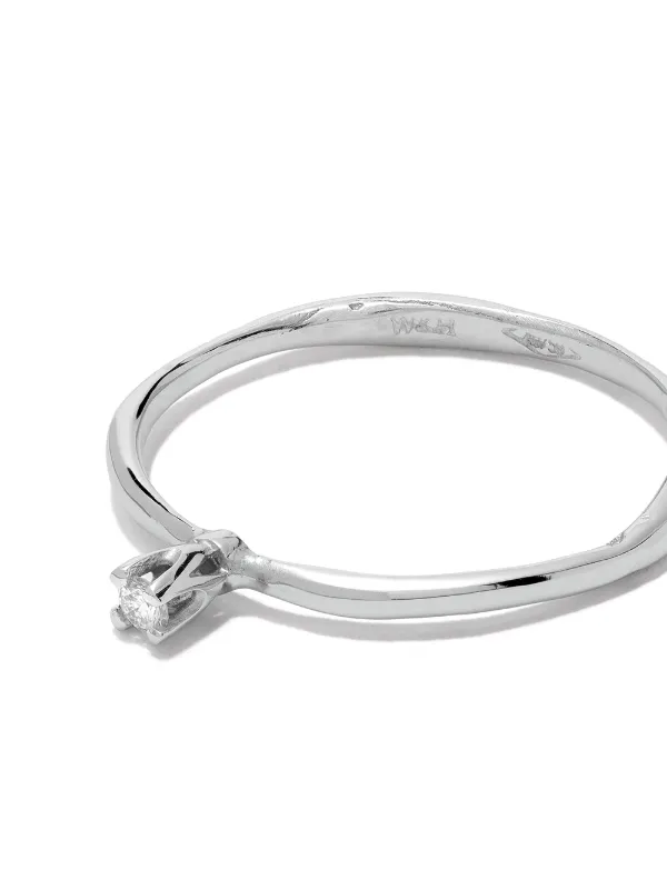Wouters & Hendrix Gold ダイヤモンド リング 18Kホワイトゴールド