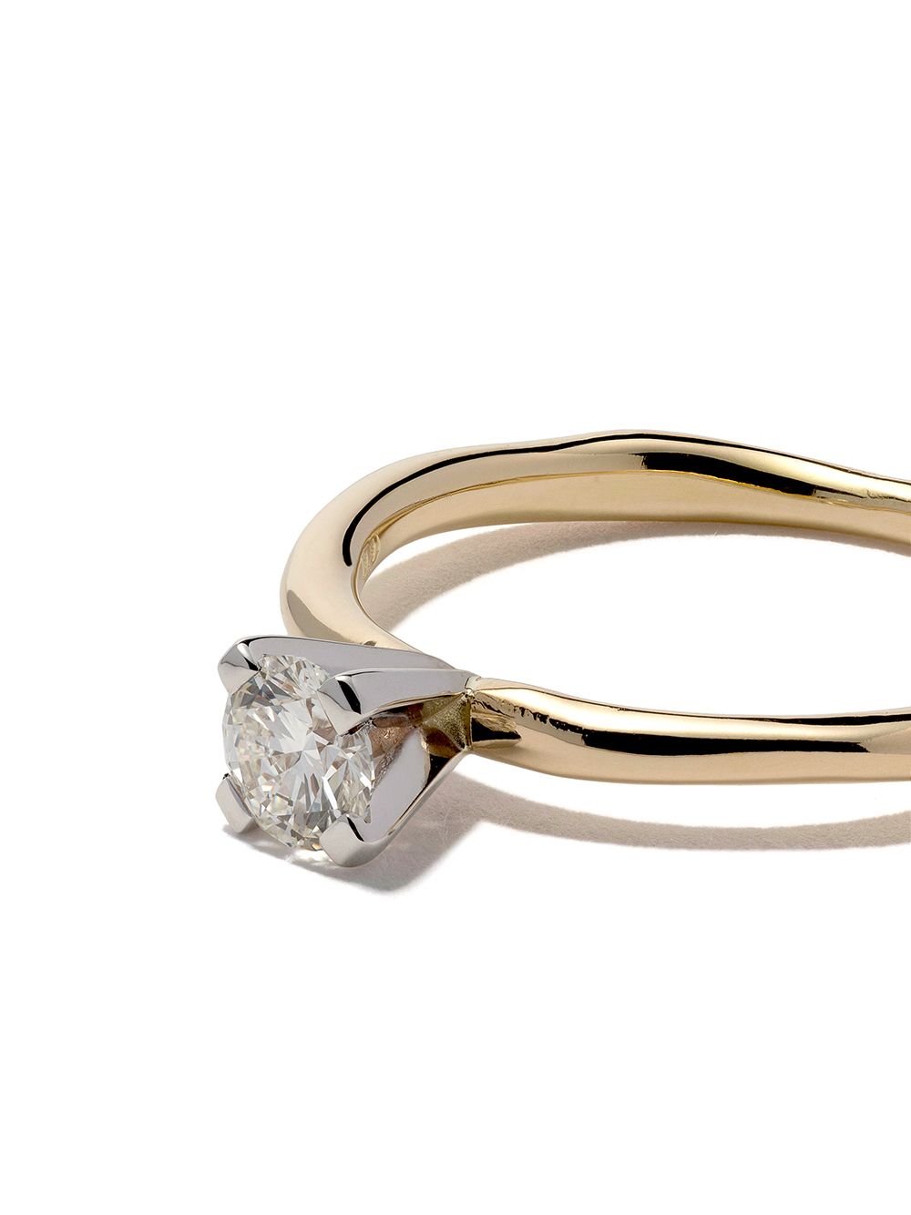 WOUTERS & HENDRIX GOLD DIAMOND 18K金钻石镶嵌戒指 - YELLOW GOLD/WHITE GOLD