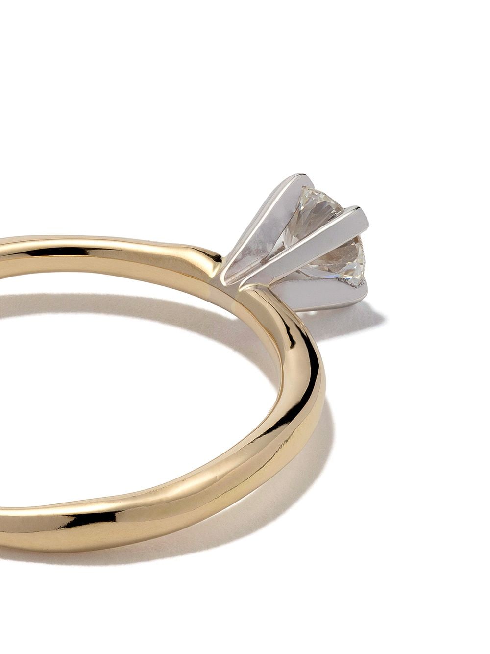 Shop Wouters & Hendrix Gold 18kt Yellow And White Gold Diamond Ring In Yellow Gold/white Gold